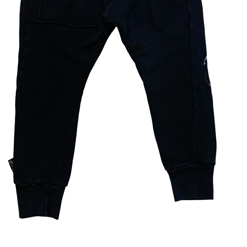 Nununu World Skull Patchwork Jogger Sweatpants Black Boys 3-4Y Unisex Israel - Picture 4 of 11